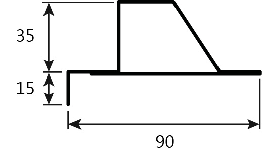 Correntino standard in Aluzinc, forato.
